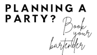 planning a party? book your bartender